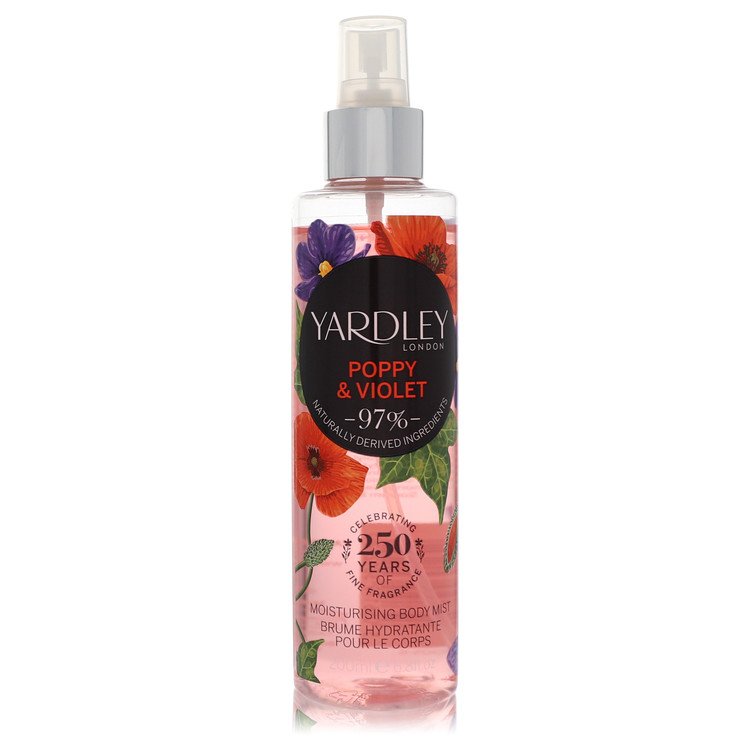Yardley Poppy & Violet by Yardley London 6.8 Oz Body Mist for Women