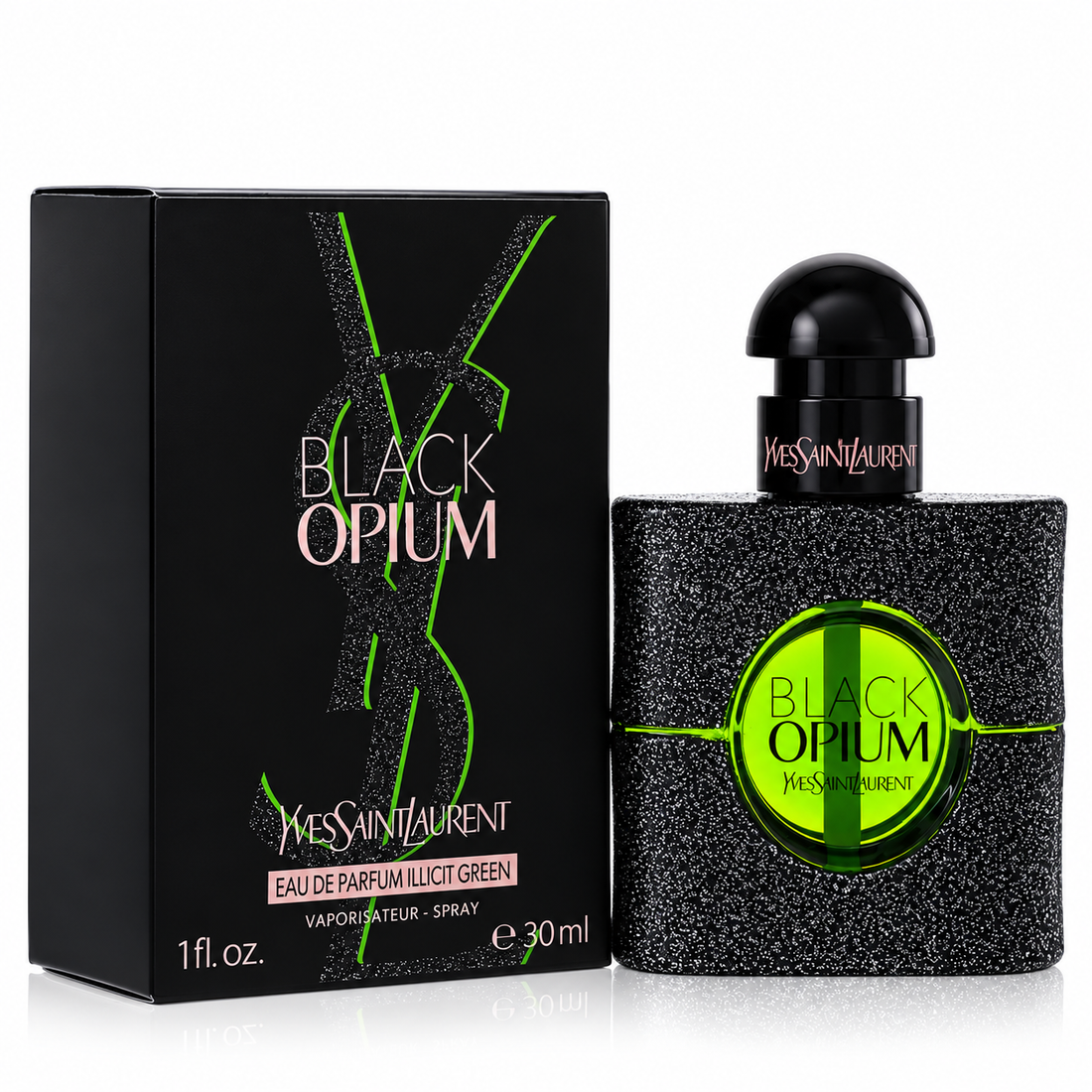 Black Opium by Yves Saint Laurent 1 Oz Eaau De Parfum Illicit Spray for Women
