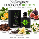 Black Opium by Yves Saint Laurent 1 Oz Eaau De Parfum Illicit Spray for Women