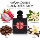 Black Opium by Yves Saint Laurent 1 Oz Eau De Parfum Neon Spray for Women