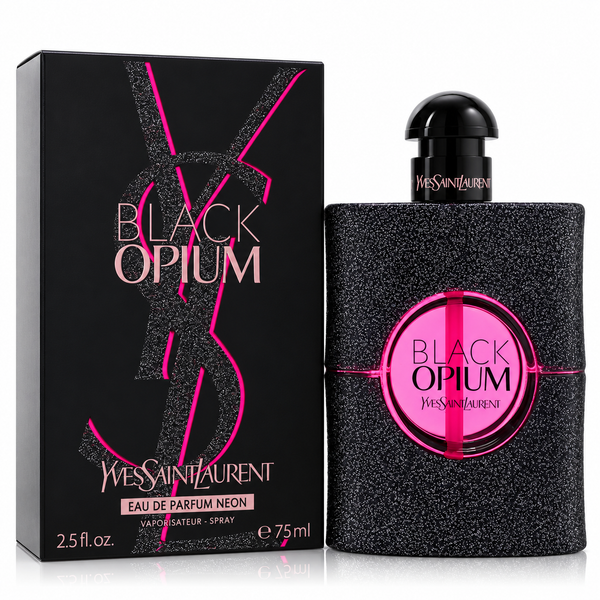 Black Opium by Yves Saint Laurent 2.5 Oz Eau De Parfum Neon Spray for Women