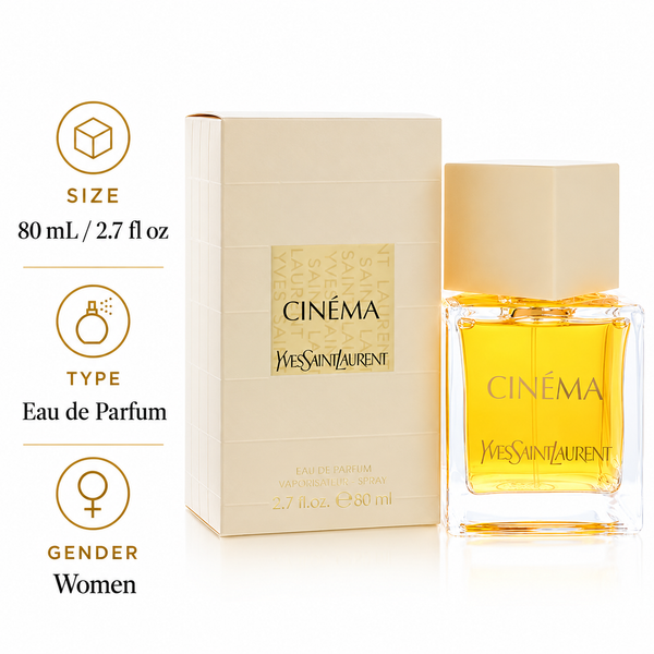 Cinema by Yves Saint Laurent 2.7 Oz Eau De Parfum Spray for Women