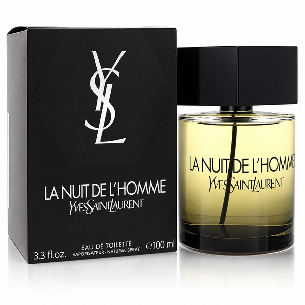 La Nuit De Lhomme by Yves Saint Laurent 3.3 Oz Eau De Toilette Spray In Box for Men