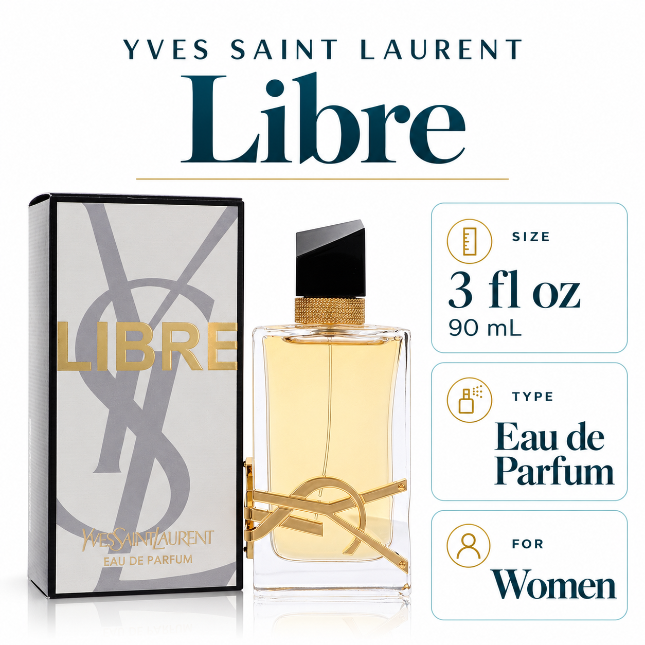 Yves Saint Laurent Libre by Yves Saint Laurent 3 Oz Eau De Parfum for Women