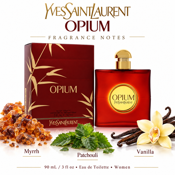 Opium by Yves Saint Laurent 3 Oz Eau De Toilette Spray In Box for Women