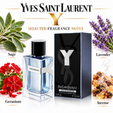 Y by Yves Saint Laurent 3.3 Oz Eau De Toilette Spray In Box for Men
