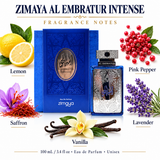 Al Embratur Intense by Zimaya 3.4 Oz Eau De Parfum Spray for Unisex