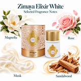 Zimaya Elixir White by Afnan 3.4 Oz Eau De Parfum Spray for Unisex