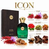 Icon by Zimaya 3.4 Oz Eau De Parfum Spray for Men