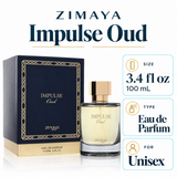 Impulse Oud by Zimaya 3.4 Oz Eau De Parfum Spray for Men