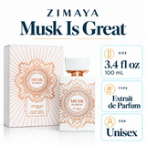 Musk Is Great by Afnan 3.4 Oz Extrait De Parfum Spray for Women