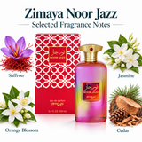 Zimaya Noor Jazz by Afnan 3.4 Oz Eau De Parfum Spray for Women