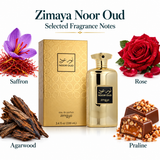 Noor Oud by Zimaya 3.4 Oz Eau De Parfum Spray for Men