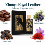 Zimaya Royal Leather by Afnan 3.4 Oz Eau De Parfum Spray for Men