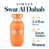 Swar Al Dahab by Zimaya 3.4 Oz Eau De Parfum Spray for Unisex