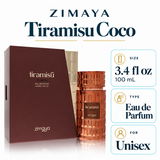 Tiramisu Coco by Zimaya 3.4 Oz Eau De Parfum Spray for Women