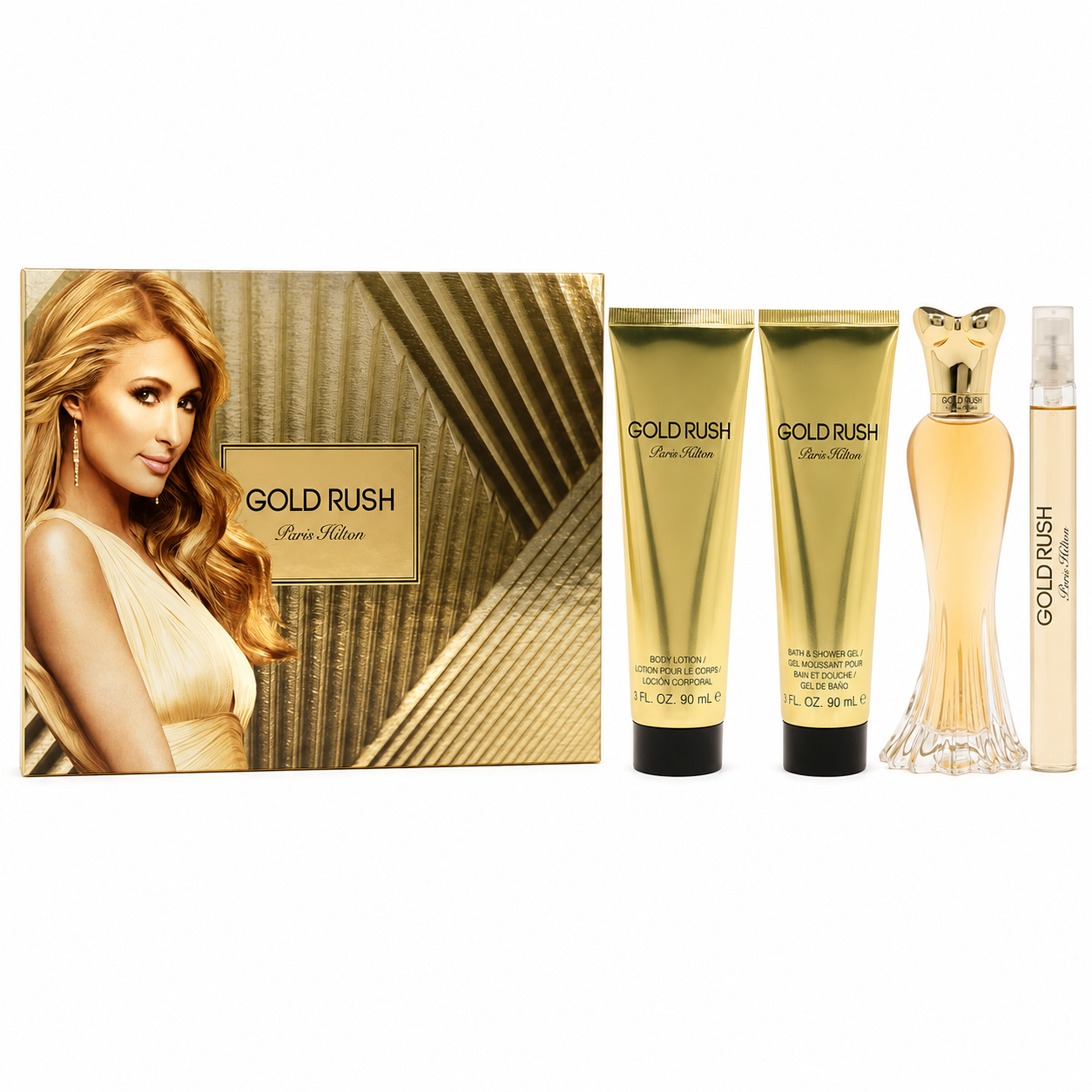 Paris Hilton Gold Rush 4 pc Gift Set for Women