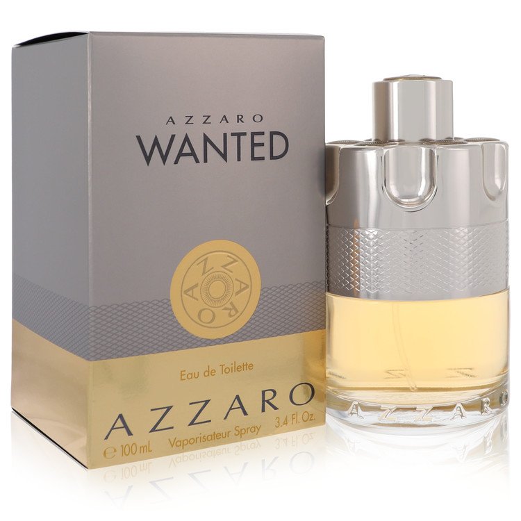 Azzaro Wanted 3.4 Oz Eau De Toilette Spray No Cello for Men