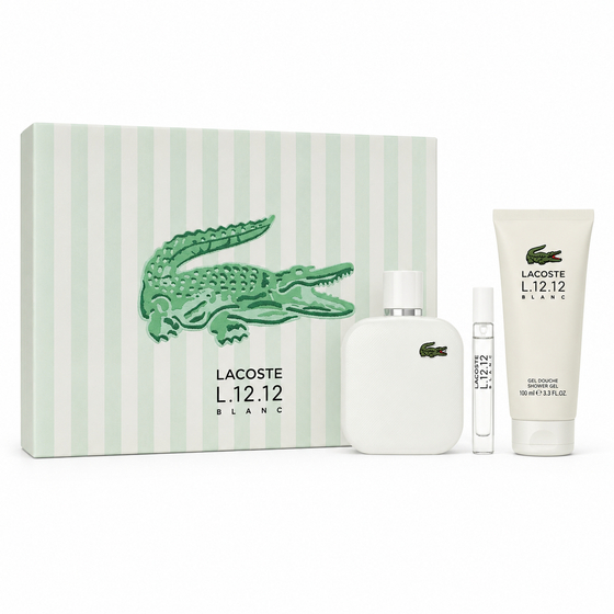 Lacoste Blanc 3 pc Gift Set for Men