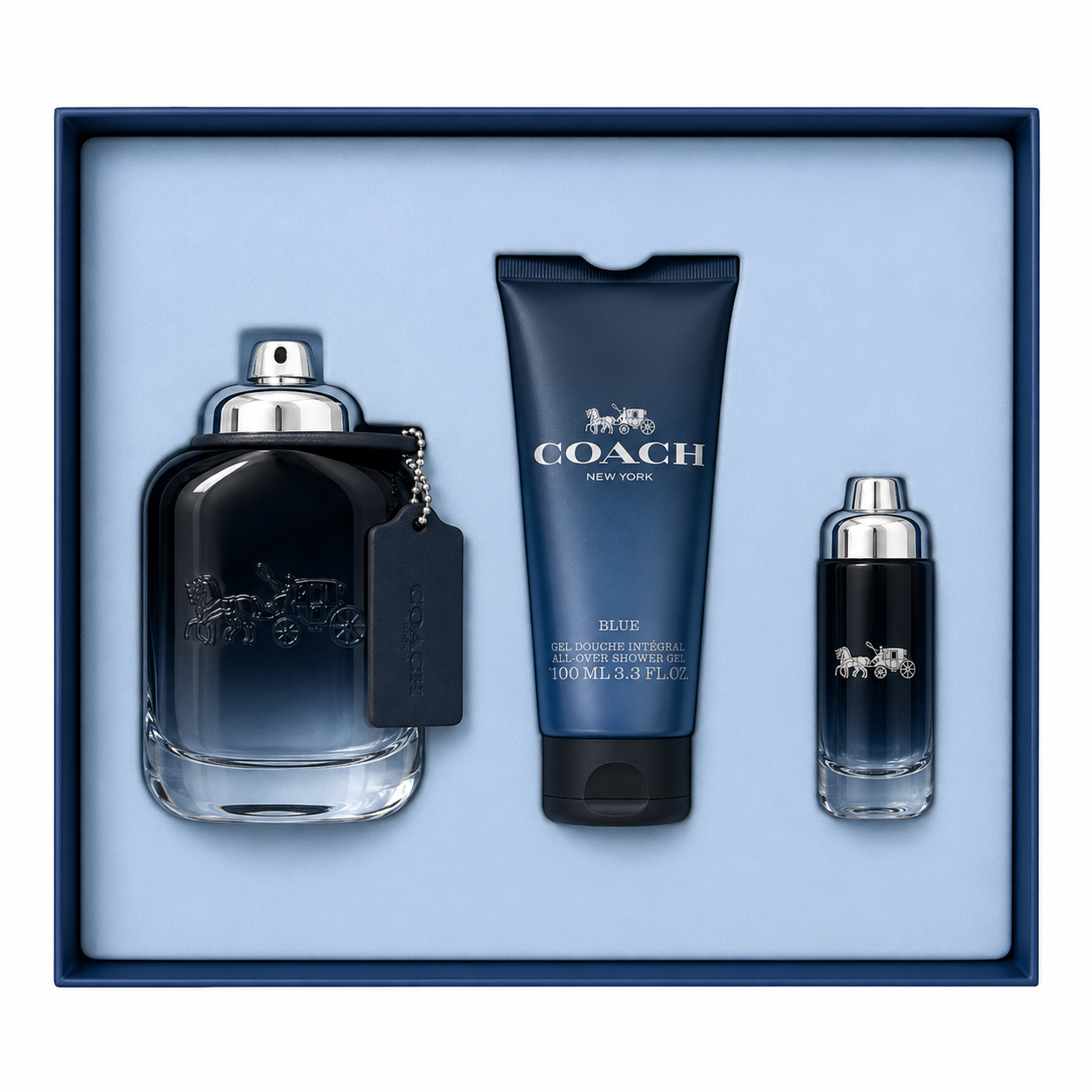 Coach Blue by Coach 3pcs Gift Set for Men