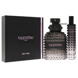 Uomo Born In Roma 3.4, By Valentino 0.33 Oz Eau De Toilette Spray for Men 2 Pc Set