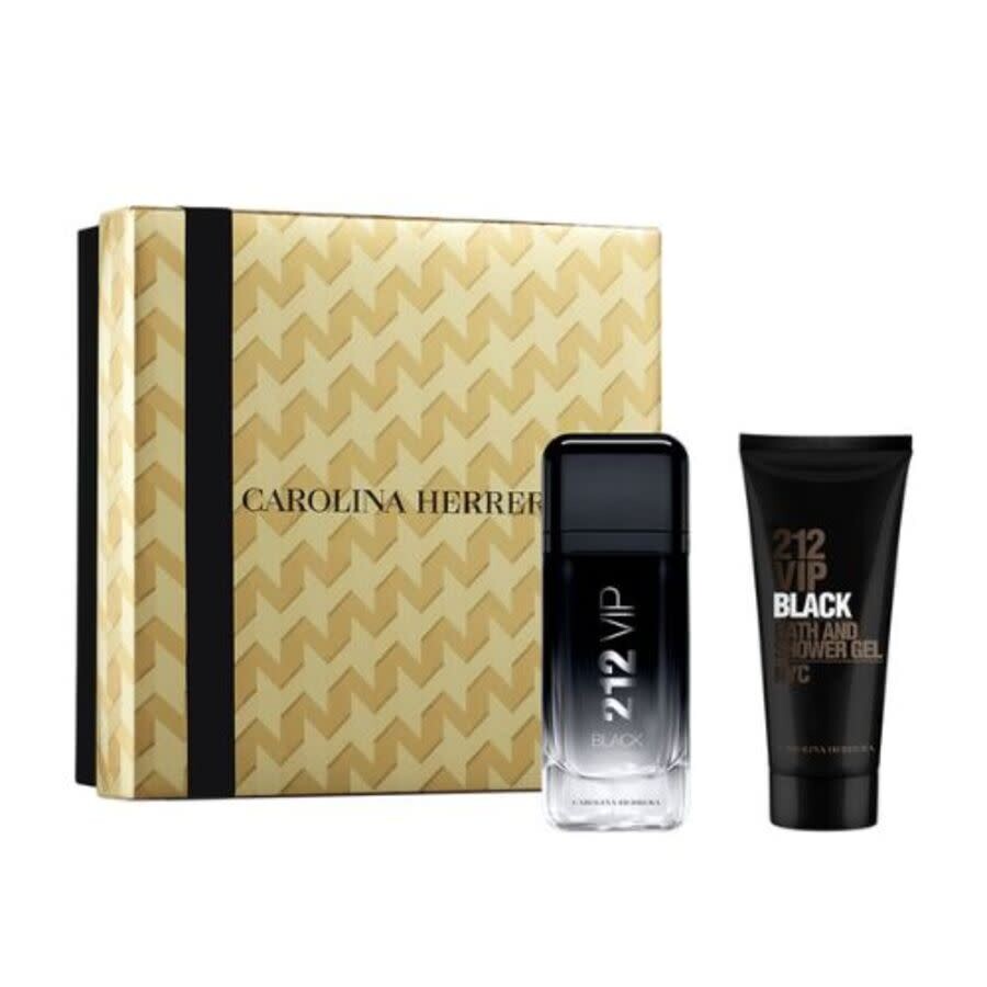 212 Vip Black by Carolina Herrera 2 pc Gift Set for Men