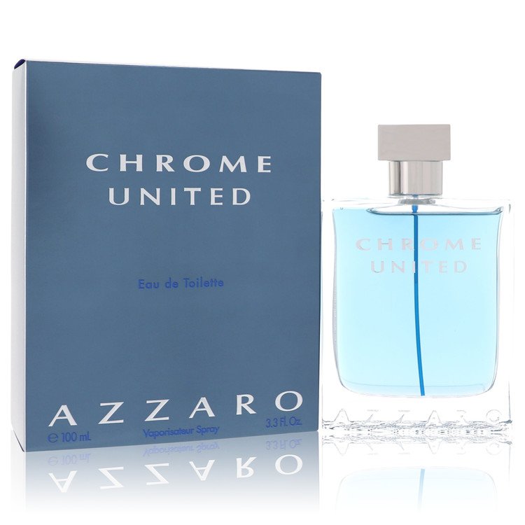 Azzaro Chrome United 3.4 Oz Eau De Toilette Spray for Men