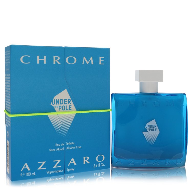 Chrome Under The Pole by Azzaro 3.4 Oz Eau De Toilette Spray (alcohol Free) for Men