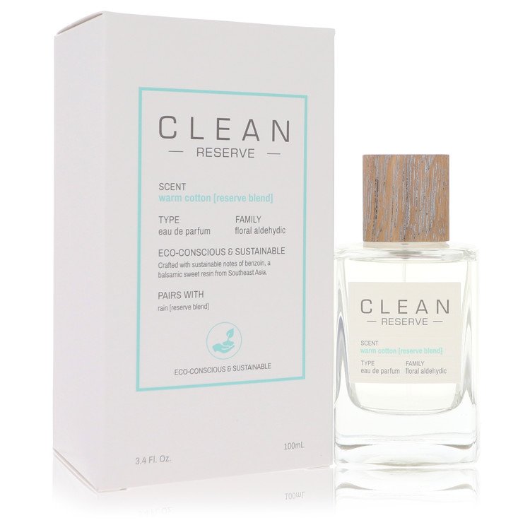 Clean Reserve Warm Cotton by Clean 3.4 Oz Eau De Parfum Spray for Women