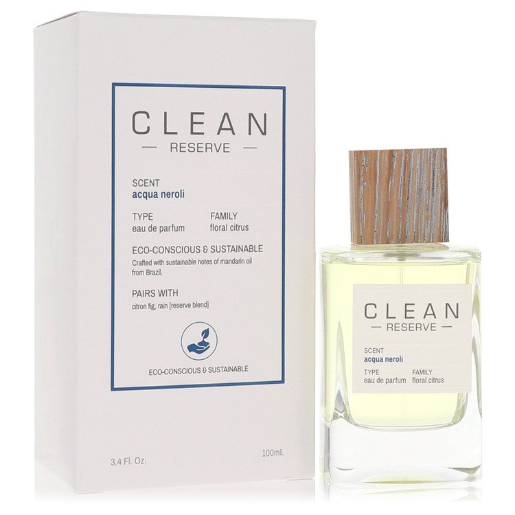 Clean Reserve Acqua Neroli by Clean 3.4 Oz Eau De Parfum Spray for Women