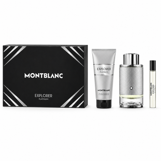 Mont Blanc Explorer Platinum 3 pc Gift Set for Men