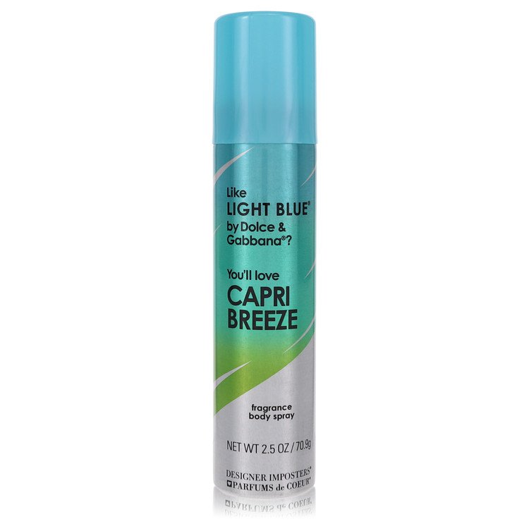 Designer Imposters Capri Breeze by Parfums De Coeur 2.5 Oz Body Spray for Women