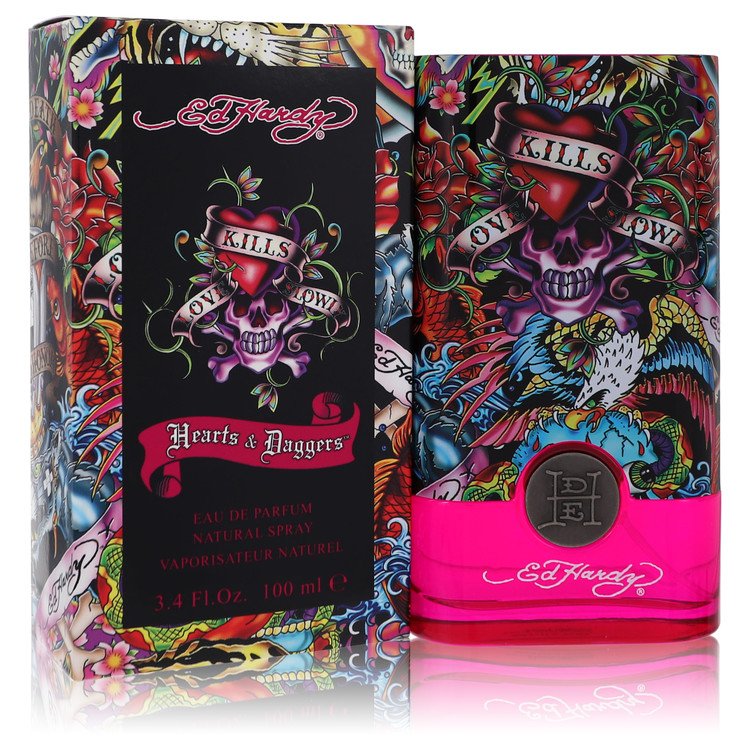 Ed Hardy Hearts & Daggers by Christian Audigier 3.4 Oz Eau De Parfum Spray for Women