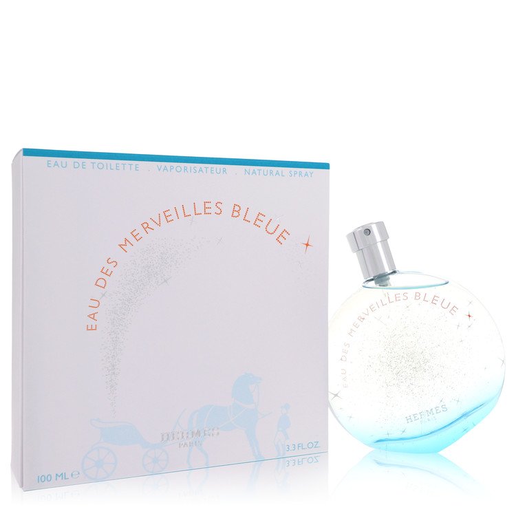 Eau Des Merveilles Bleue by Hermes 3.4 Oz Eau De Toilette Spray for Women