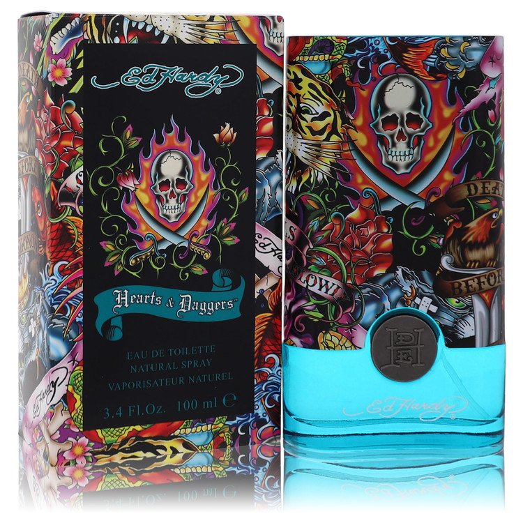 Ed Hardy Hearts & Daggers by Christian Audigier 3.4 Oz Eau De Toilette Spray for Men