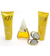 273 4 Pc Set EDP Spray 2.5, B/L 6.7, S/G 6.7 &Amp; Shell Mirror Perfume by Fred Haymen for Women