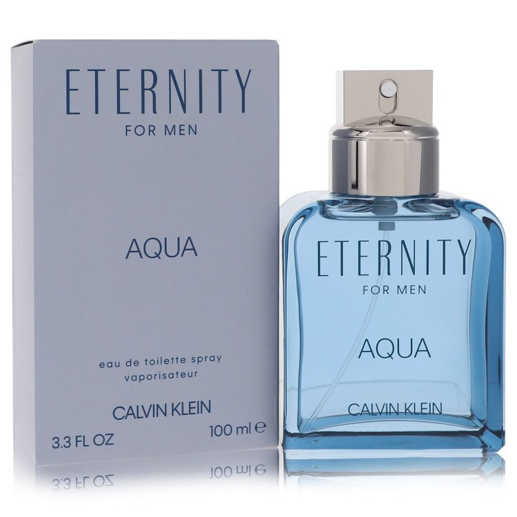 Eternity Aqua By Calvin Klein Cologne 3.3 Oz Eau De Toilette Spray For Men - Box
