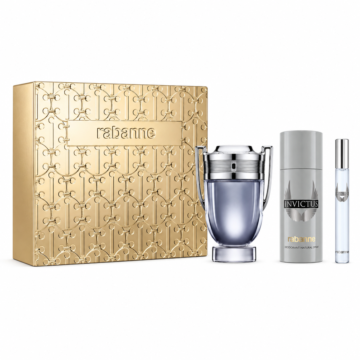 Paco Rabanne Invictus 3 pc Gift Set for Men