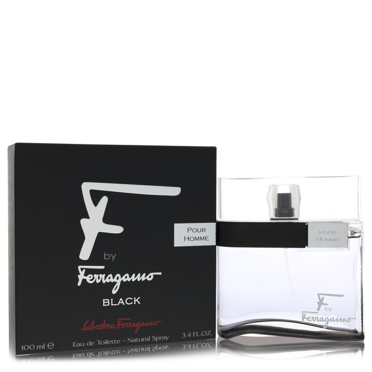 F By Ferragamo Pour Homme Black By Salvatore Ferragamo for Men - 3.4 OZ EAU DE TOILETTE SPRAY