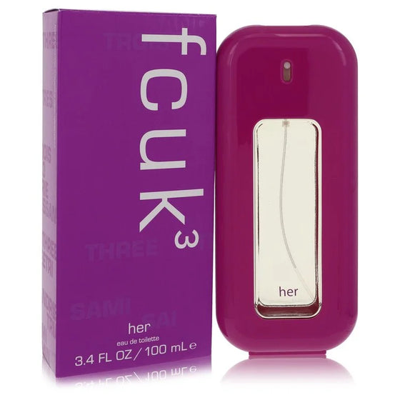 Fcuk 3 by French Connection 3.4 Oz Eau De Toilette Spray for Women