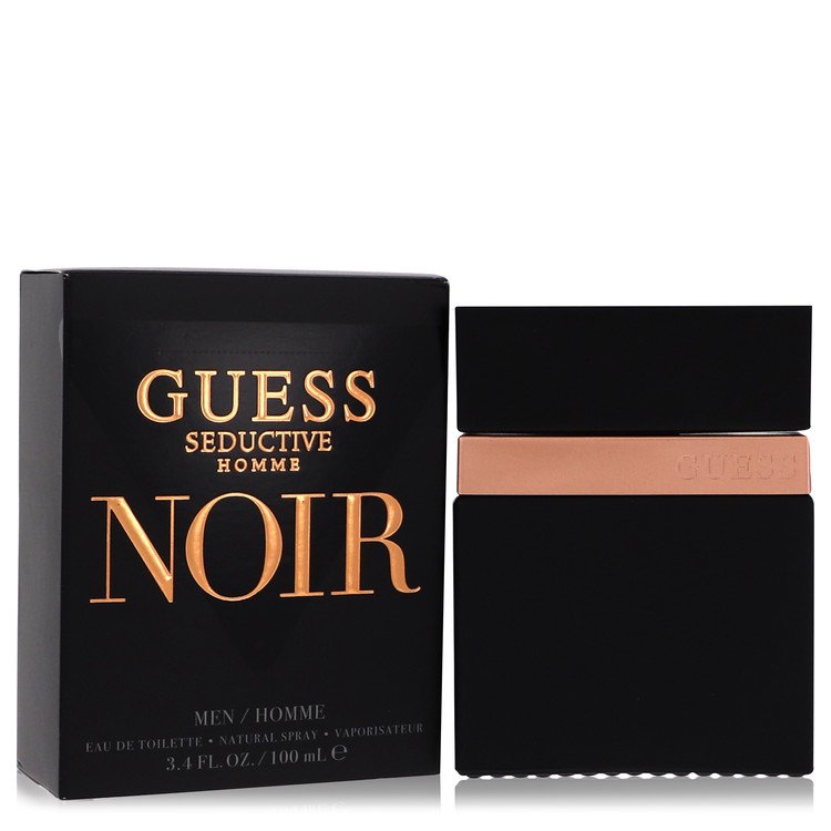 Guess Seductive Homme Noir by Guess 3.4 Oz Eau De Toilette Spray for Men