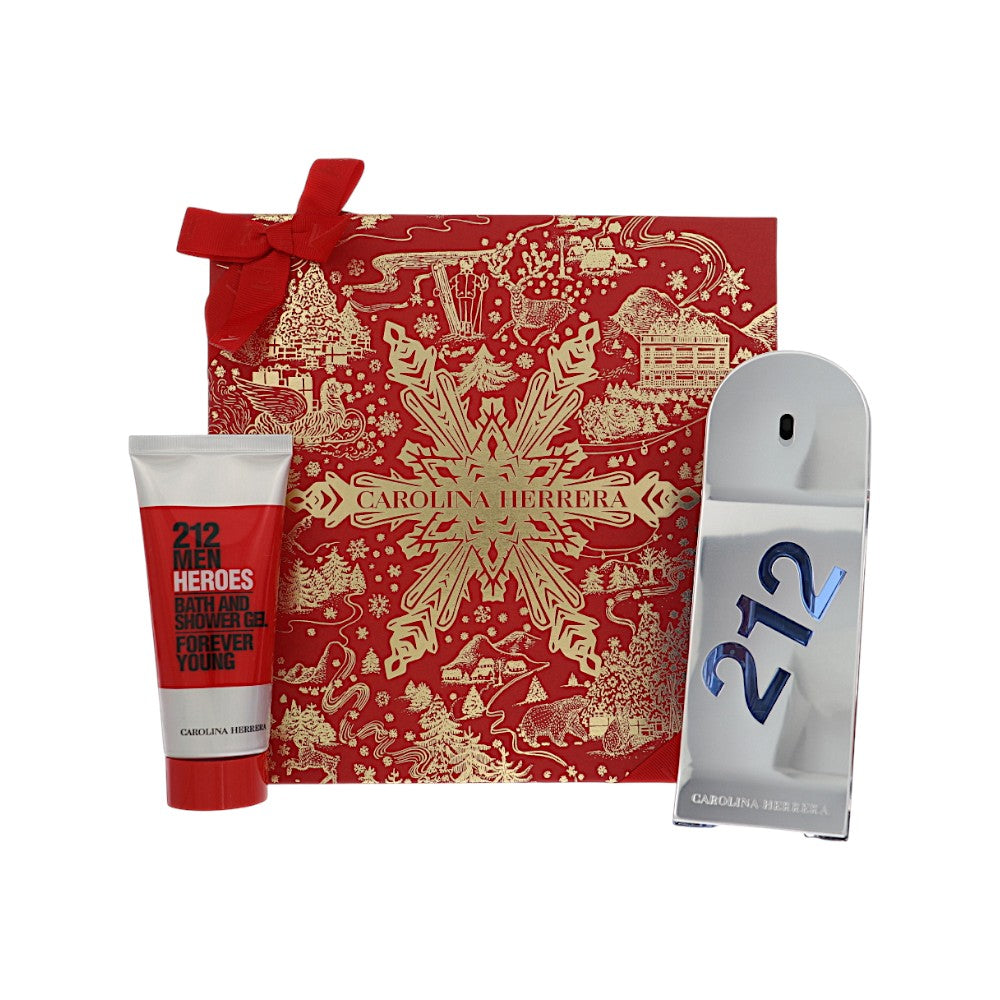 212 Men Heroes by Carolina Herrera 3 Oz Eau De Toilette Spray Gift Set for Men