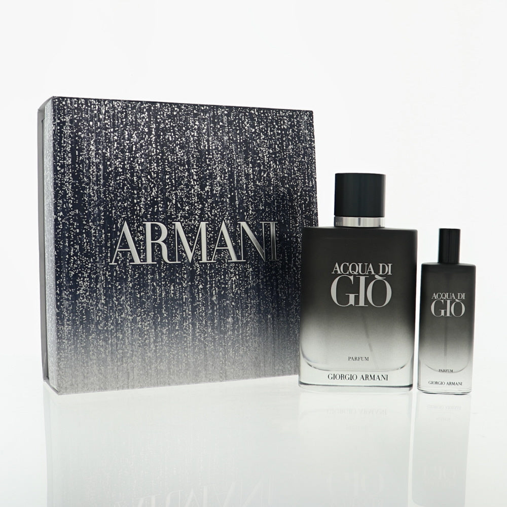 Acqua Di Gio by Giorgio Armani 3.3 Oz Parfum Spray Gift Set for Men