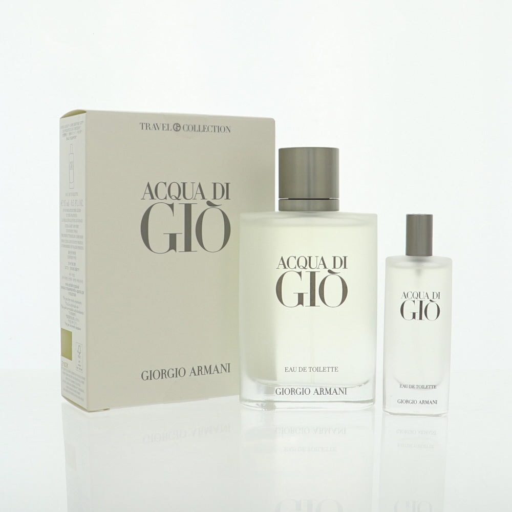 Acqua Di Gio by Giorgio Armani 3.4 Oz Eau De Toilette Gift Set for Men
