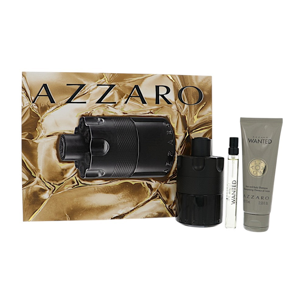 The Most Wanted Intense by Azzaro 3.38 Oz Eau De Parfum Gift Set for Men