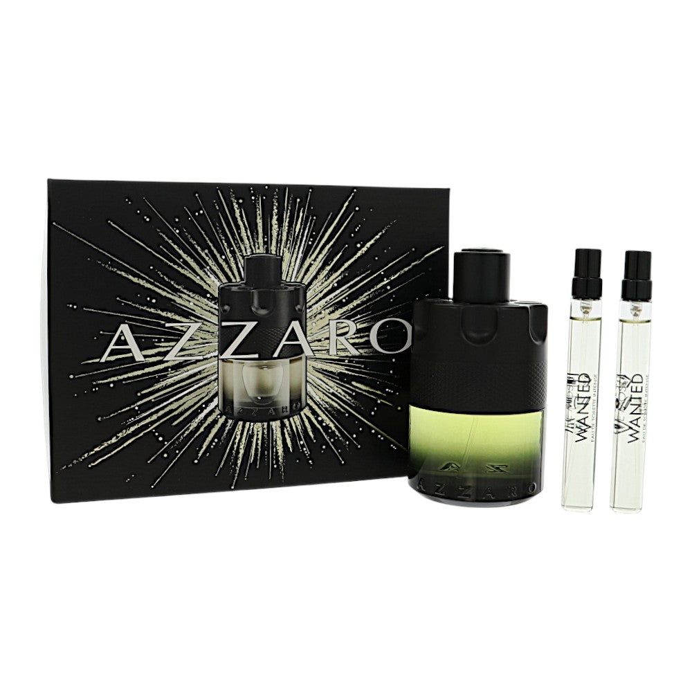 Azzaro The Most Wanted Intense by Azzaro 3.38 Oz Eau De Toilette Gift Set for Men