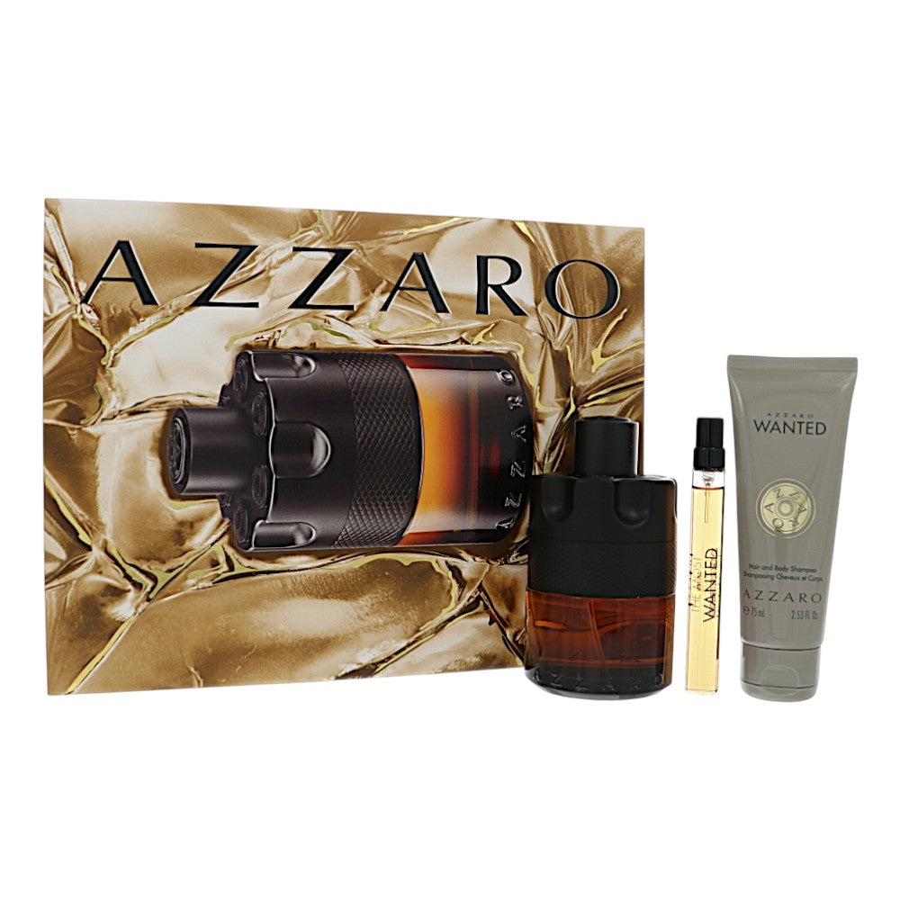 The Most Wanted Parfum by Azzaro 3.38 Oz Eau De Parfum Gift Set for Men