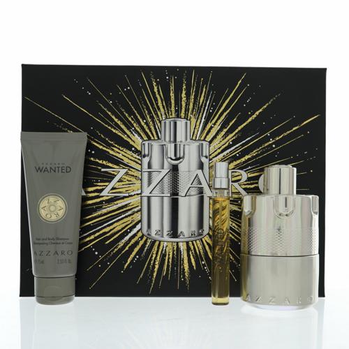 Azzaro Wanted By Azzaro Cologne 3.38 Oz Eau De Parfum Spray For Men - Gift Set