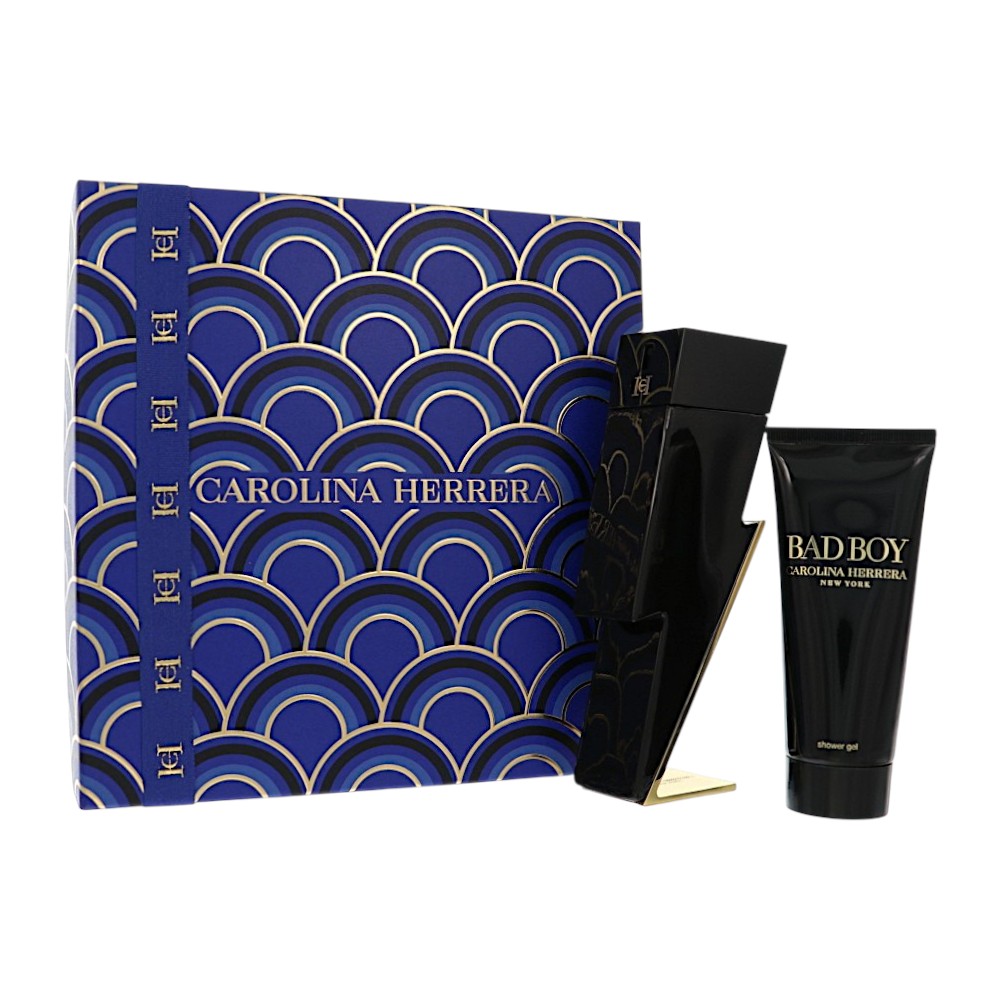 Bad Boy by Carolina Herrera 3.4 Oz Eau De Toilette Shower Gel Gift Set for Men