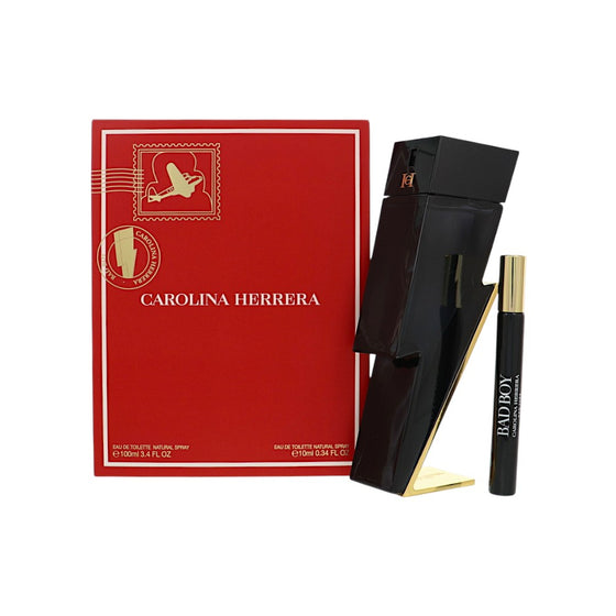 Bad Boy by Carolina Herrera 3.4 Oz Eau De Toilette Spray Gift Set for Men